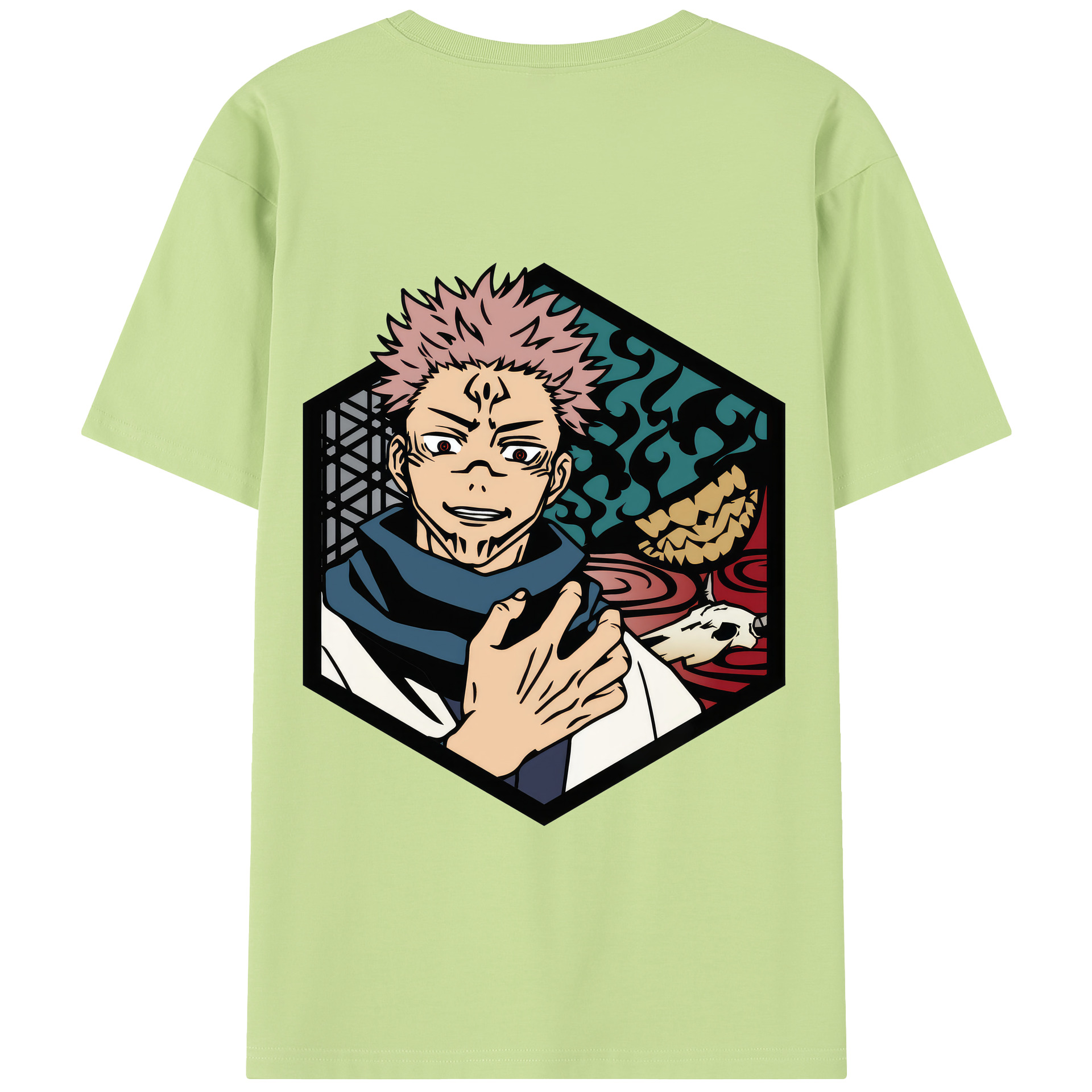 （画像用） 呪術廻戦 Jujutsu Kaisen 綿100％半袖Tシャツ（背面プリント）